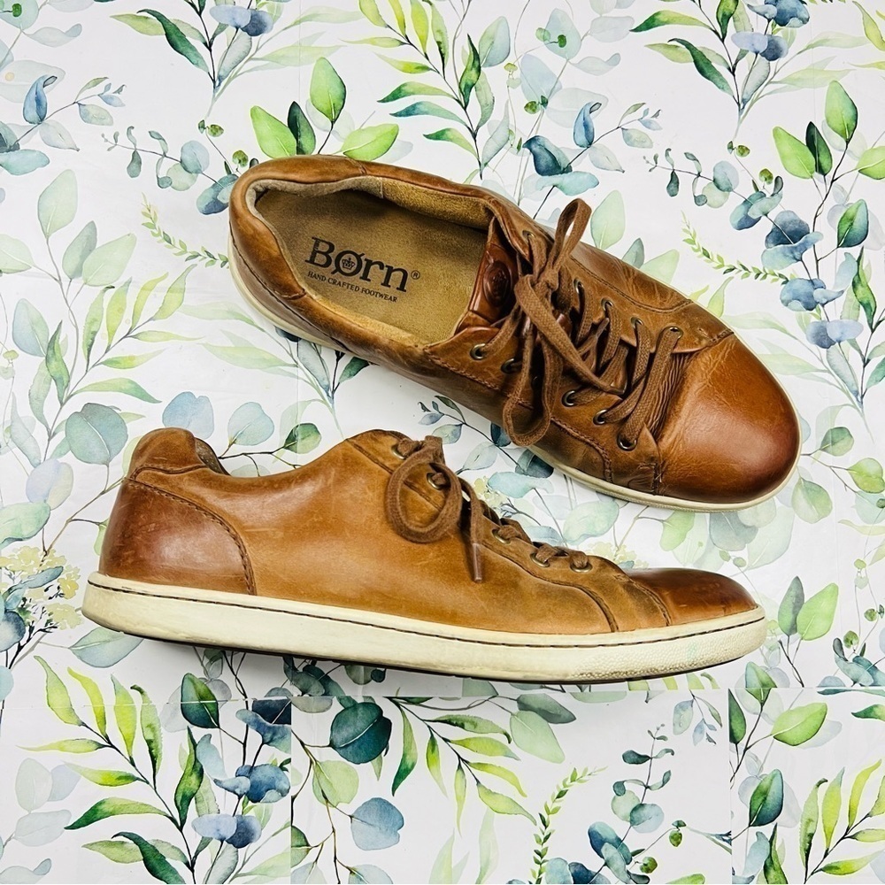 Born Tan Leather Allegheny Sneakers 9M - Picture 3 of 7